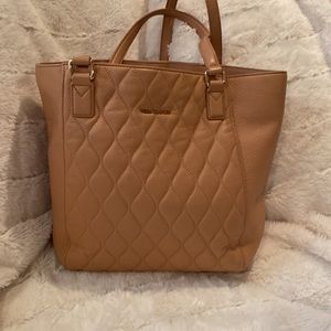 Vera Bradley quilted Ella leather tote